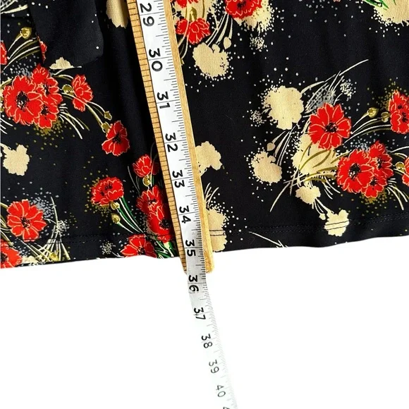 VERONICA WOMANS MIDI SLIP ON DRESS STRETCH RUCHED SLEEVE SZ XS - Picture 8 of 12